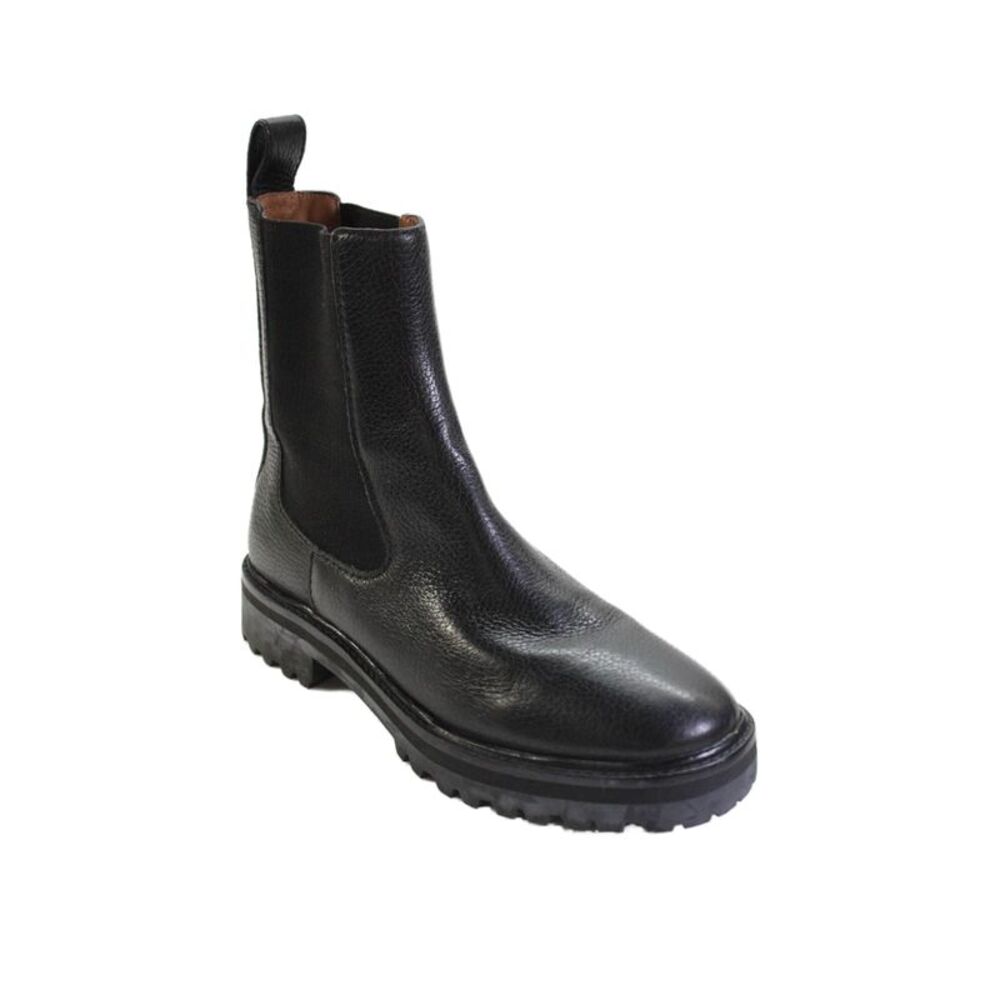 Reformation Womens Leather Slip On Ankle Boots Black Size 6.5